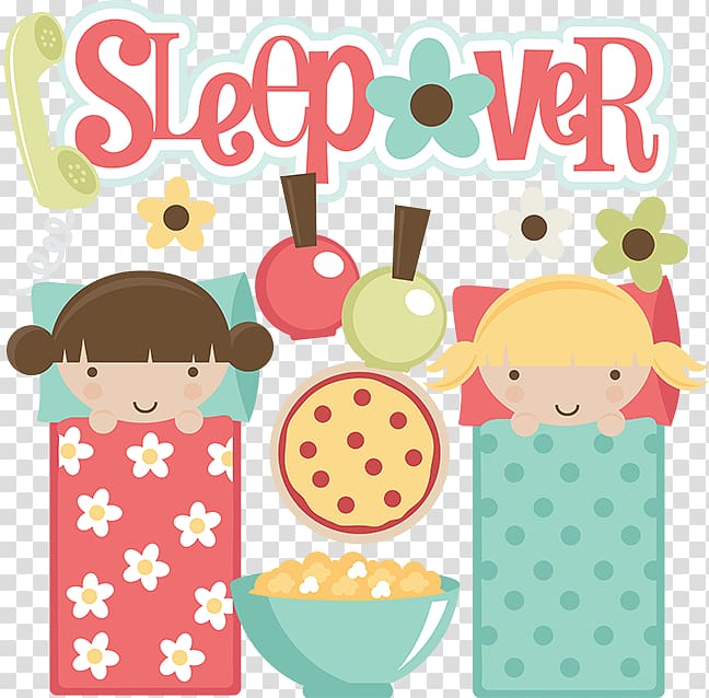 Sleepover Party , Sleepover Border transparent background.