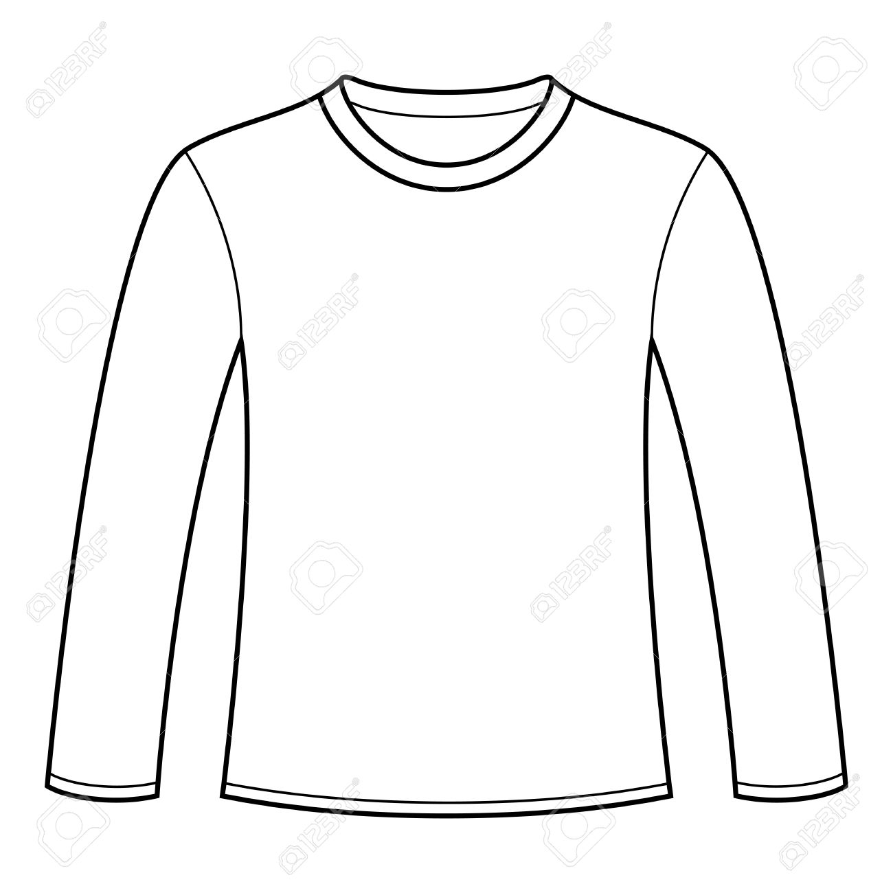 Long Sleeve Shirt Clipart.