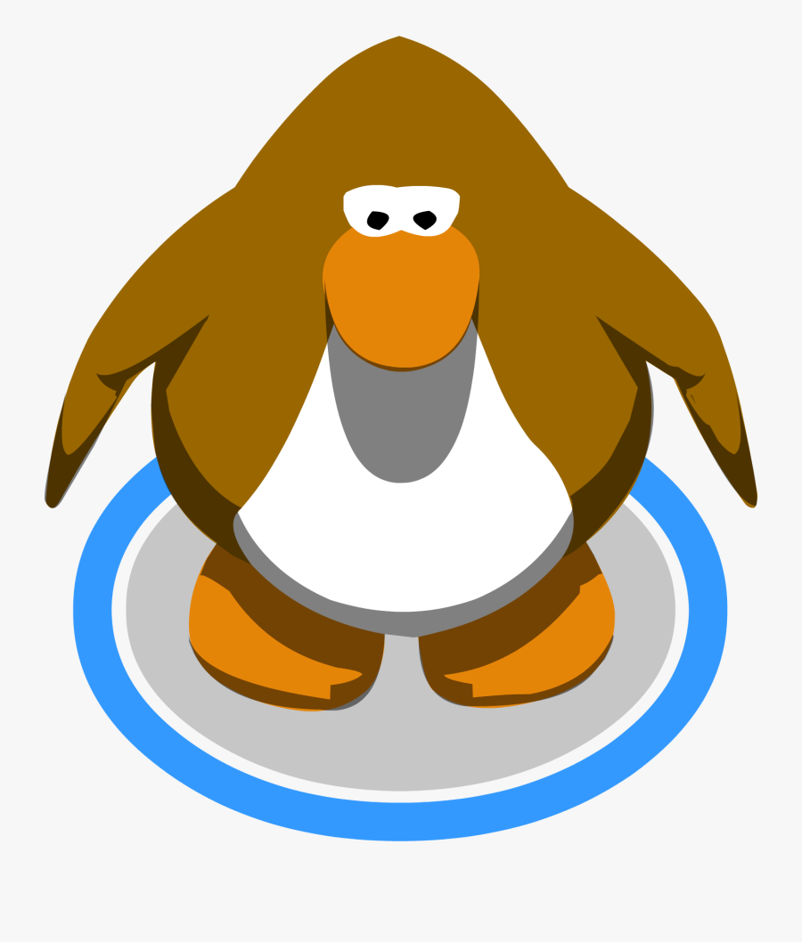 Transparent Sliding Penguin Clipart.