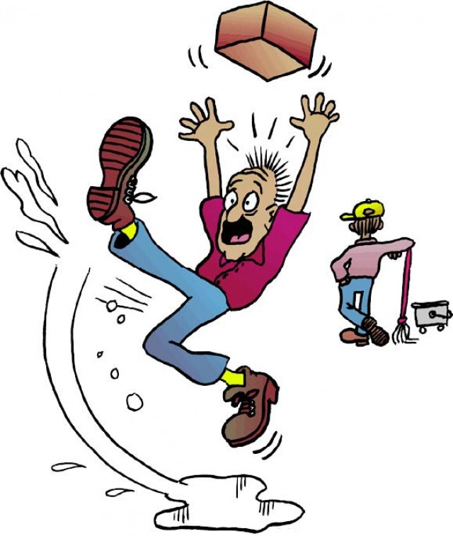 SMDC Safety: Don\'t slip up and fall down on the job.