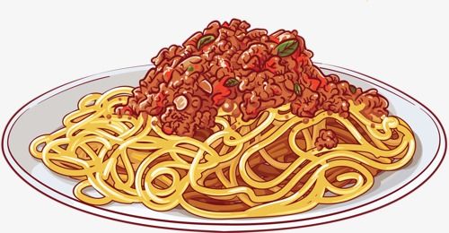 Image result for clipart blackline pictures of spaghetti.