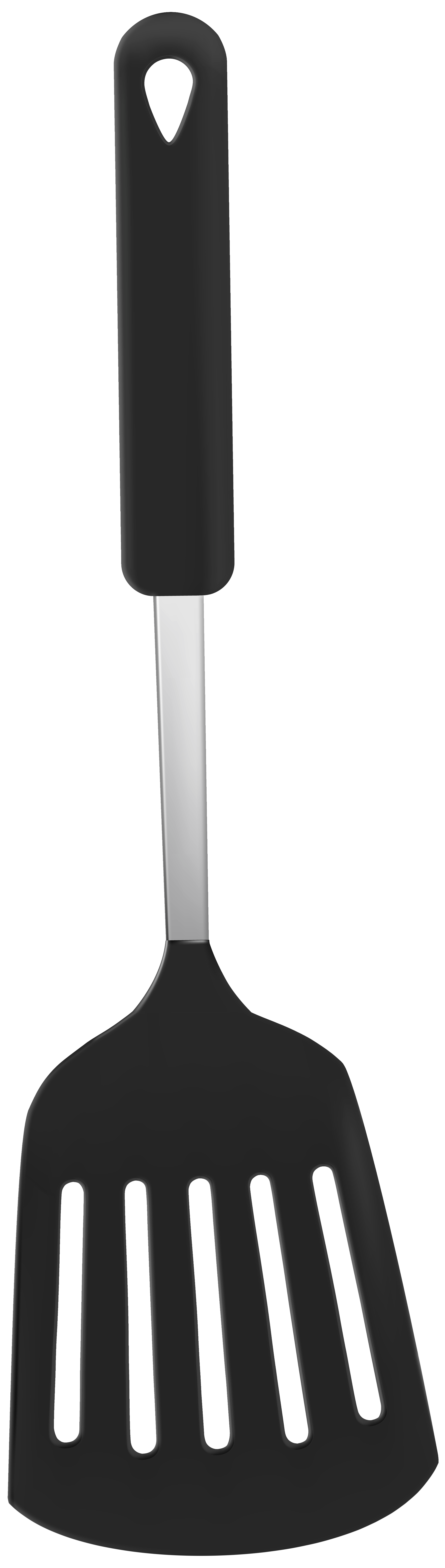 Black Spatula PNG Clip Art.