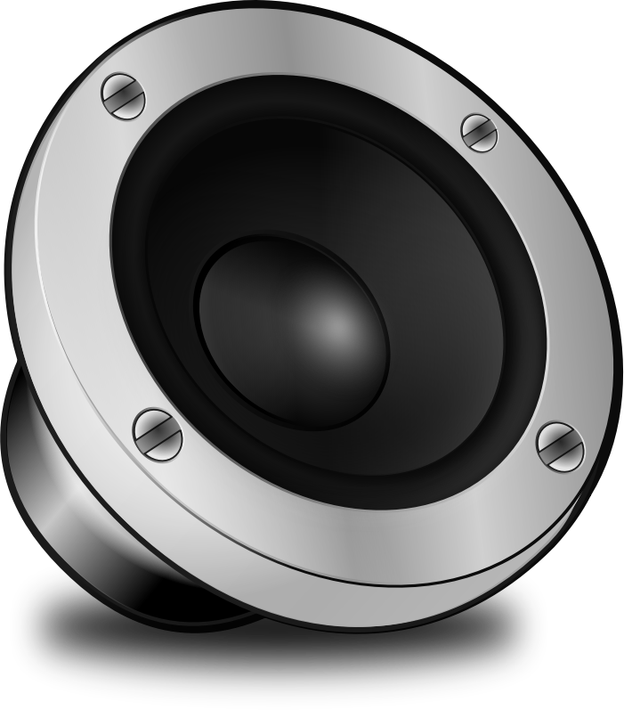 Audio speakers clipart.