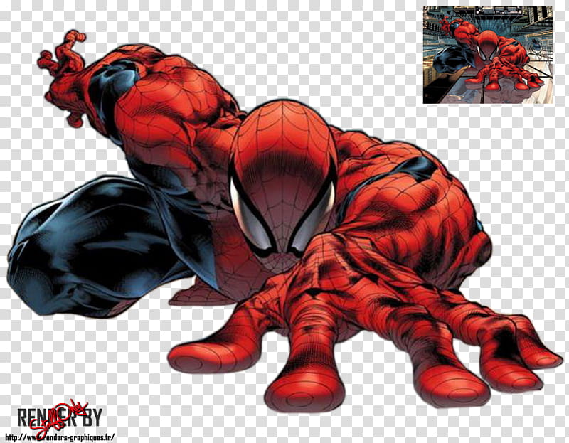 Spiderman Comics transparent background PNG clipart.