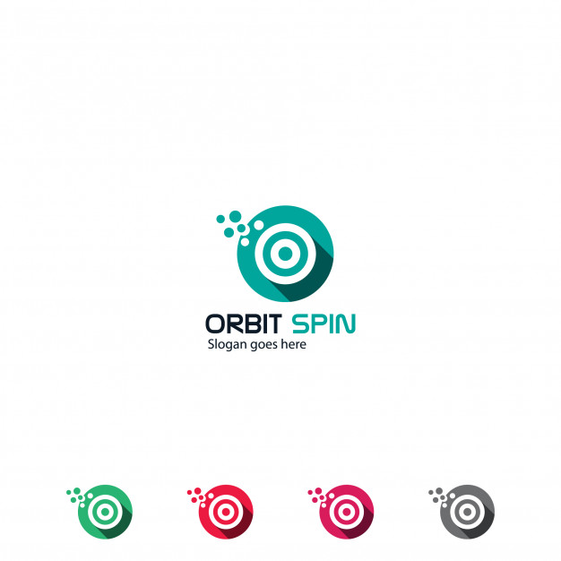 Orbit spin logo Vector.