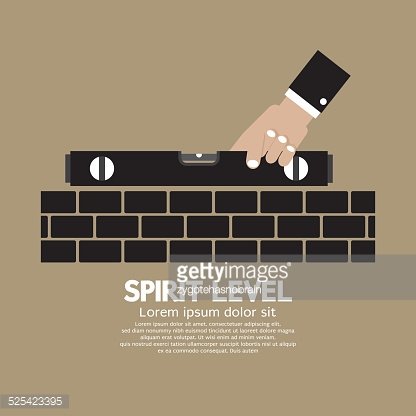 Spirit Level Engineering Measuring Equipment Vector.