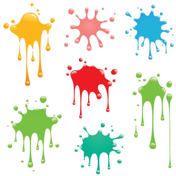 Paint Splatter Clipart.