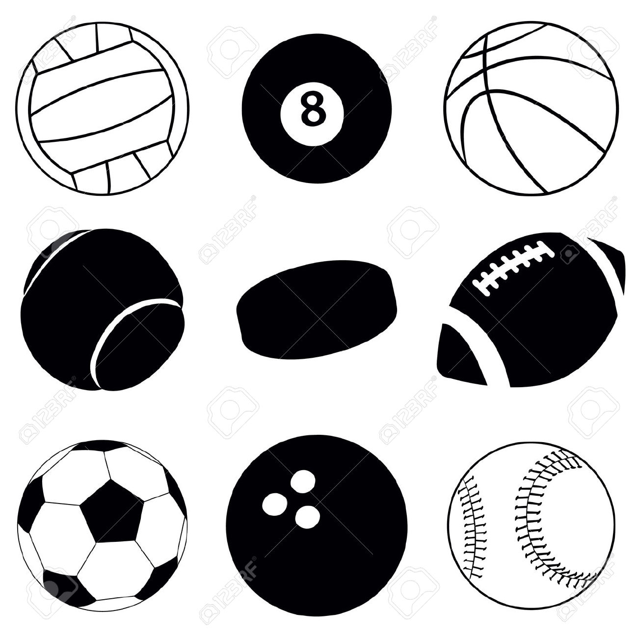 Sports clipart black and white 8 » Clipart Station.