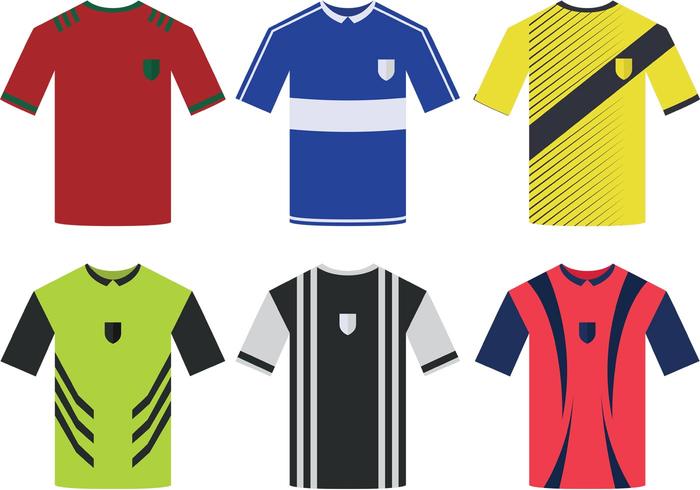 Soccer Sports Jersey Vectors.