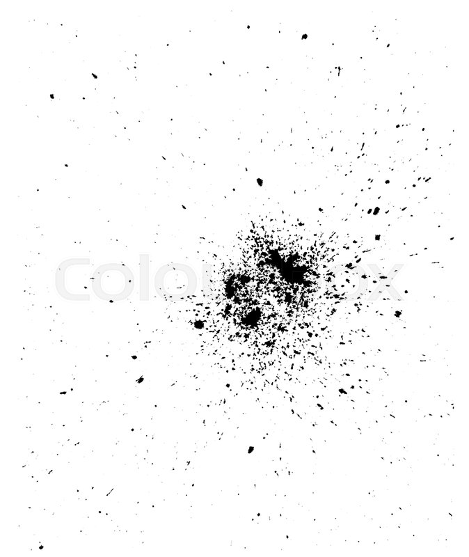 Black Spray Paint Splatter Background.