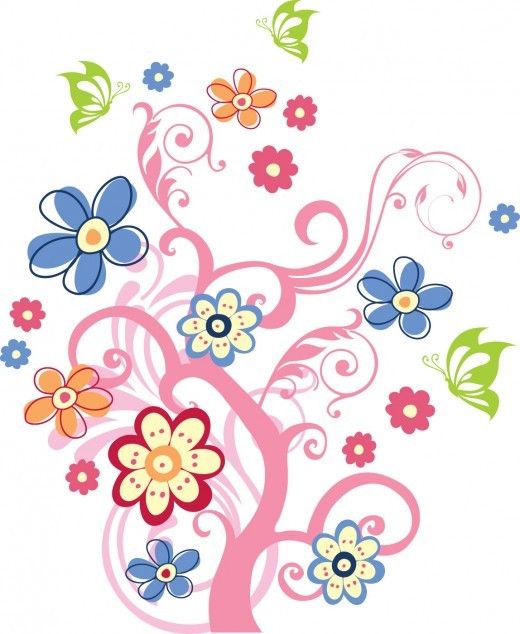 SPRING CLIP ART.