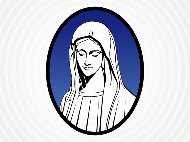 Saint Mary Vector Vector Download.