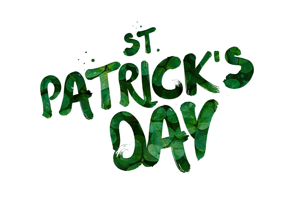 St Patrick Text Png.