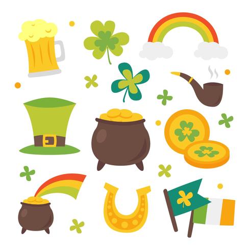 St Patricks Day Clipart Set.