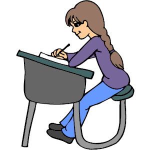 Student At Desk Clip Art.