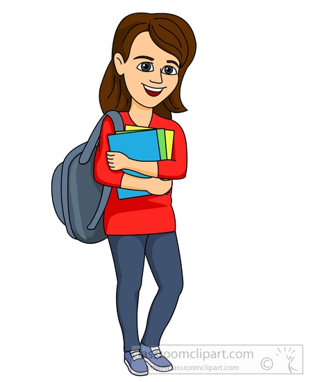 Female Student Clipart.