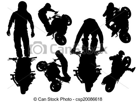 Vector Clip Art of Extreme motor sport.