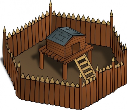 Stables clip art vector, free vector graphics.