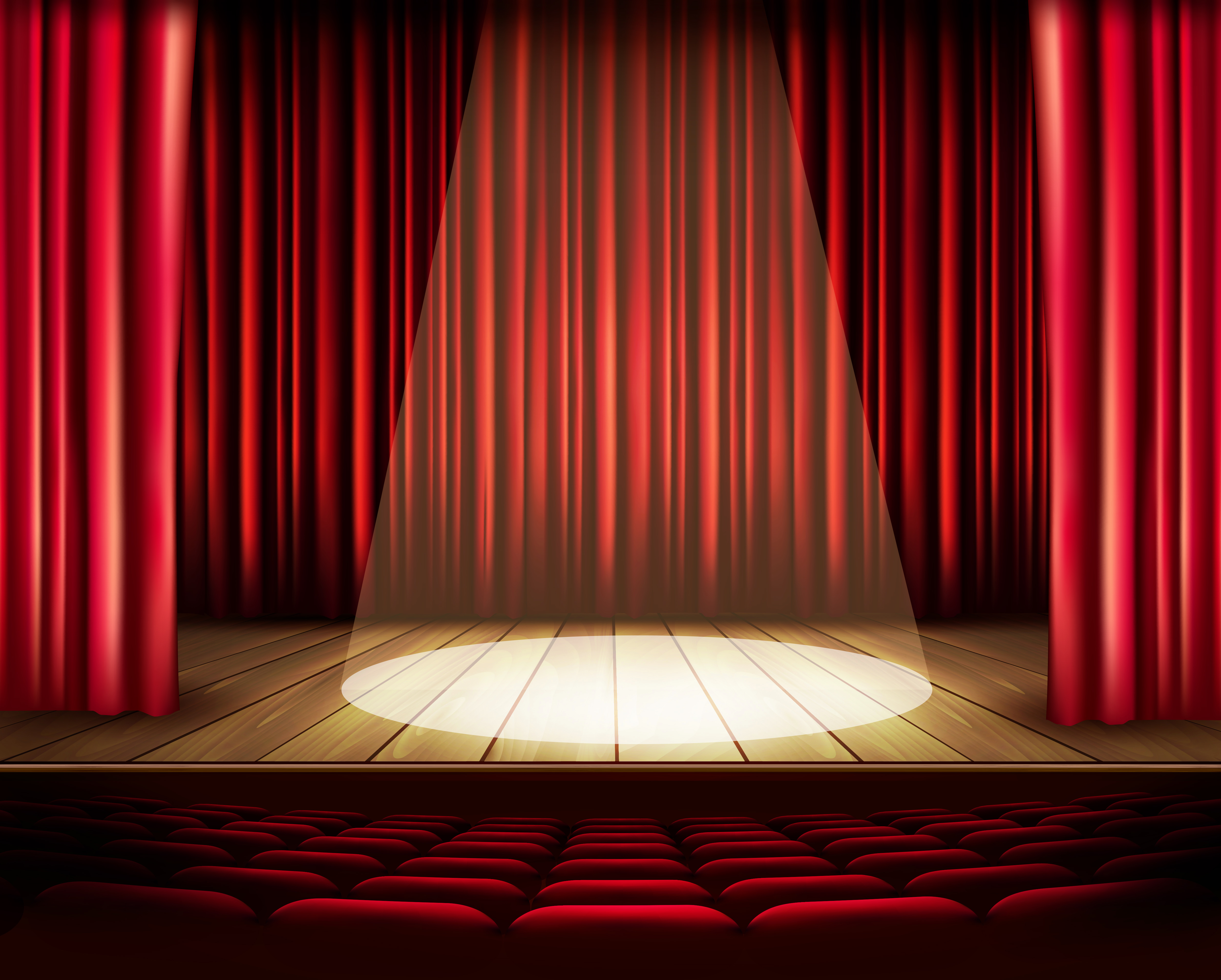 Theater Stage Background.