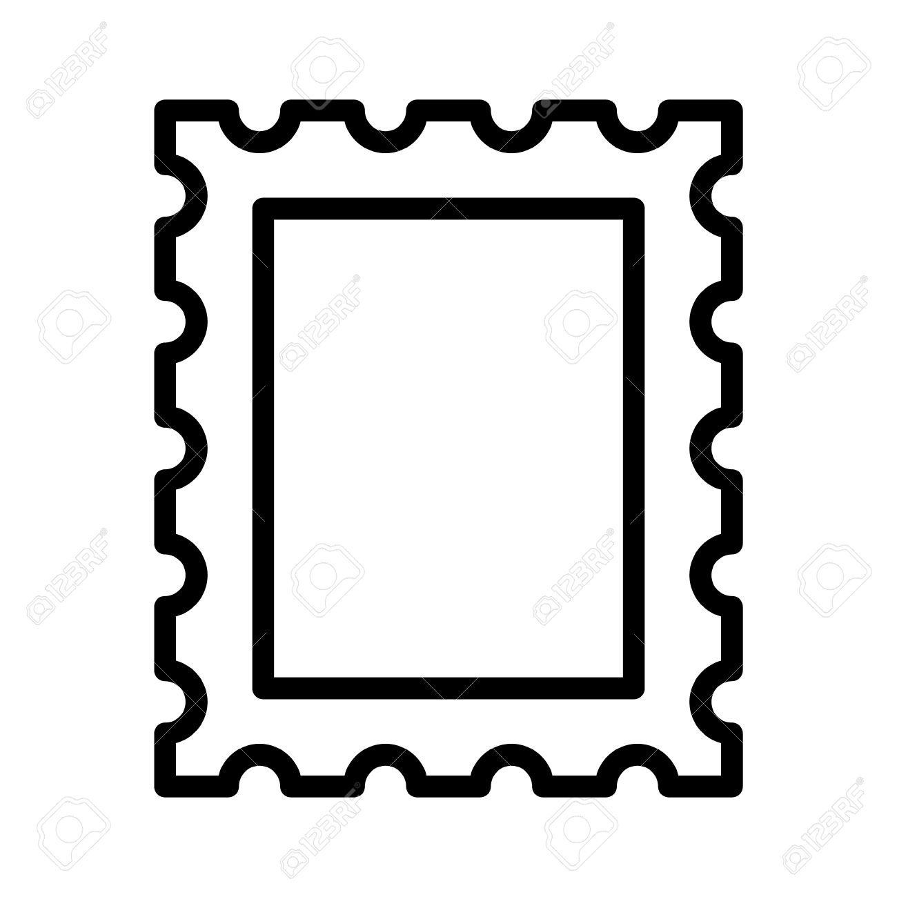 Letter Stamp Clipart.