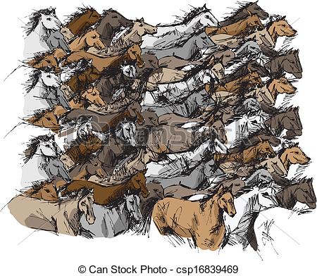 Stampede Vector Clipart Royalty Free. 17 Stampede clip art vector.