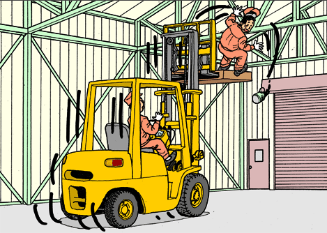 Forklifts ‪#‎AccidentCase‬ Can you predict what\'s about to.