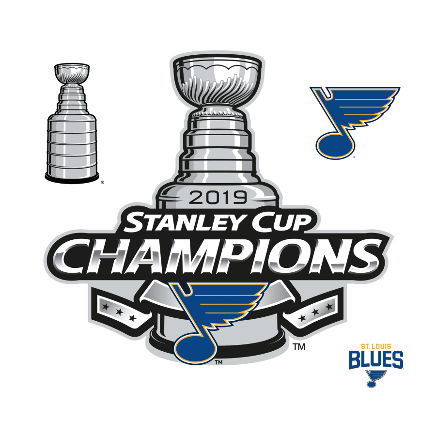 St. Louis Blues: 2019 Stanley Cup Champions Logo.