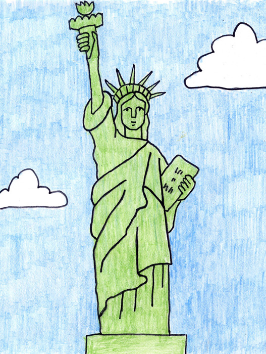 Free Statue Of Liberty Drawing, Download Free Clip Art, Free.