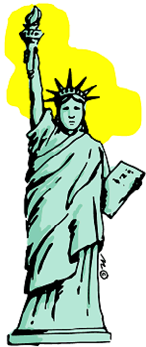 Statue of liberty clip art images.