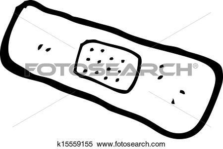 Clipart of cartoon sticking plaster k15559155.