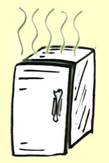 Stinky fridge clipart.