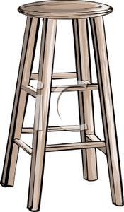 Clipart Images Of Wooden Stools.