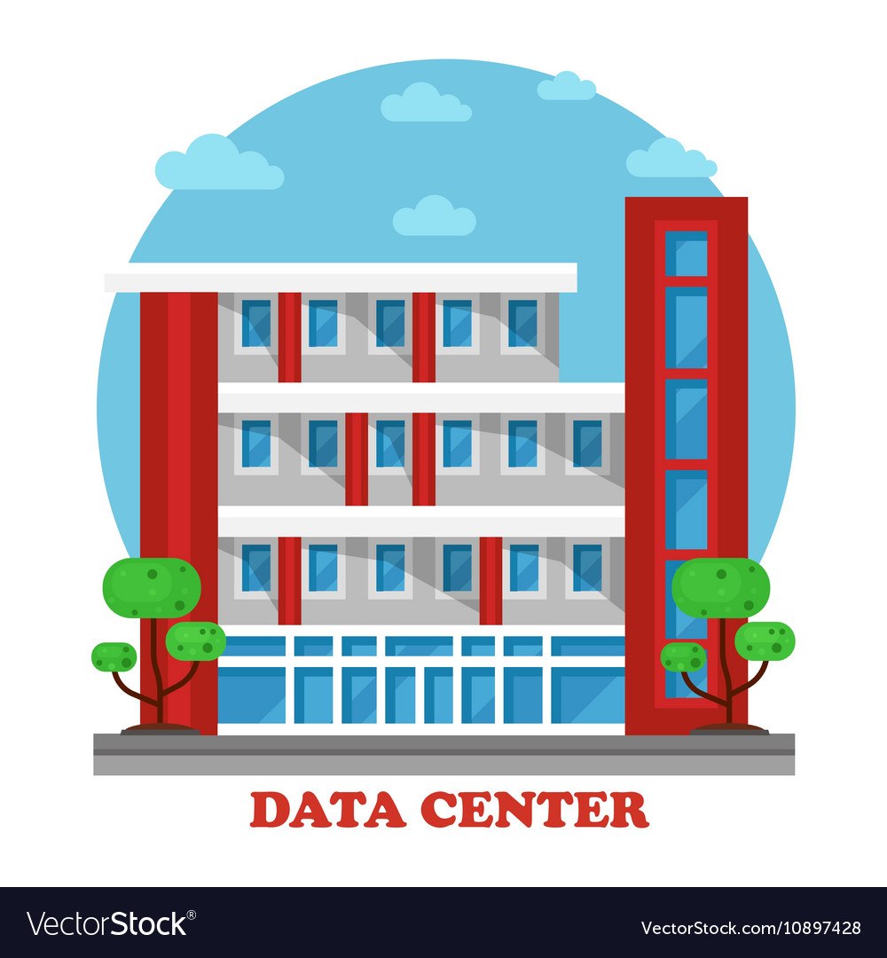 Architecture of data center building for storage.