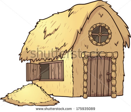 Straw House Stock Images, Royalty.