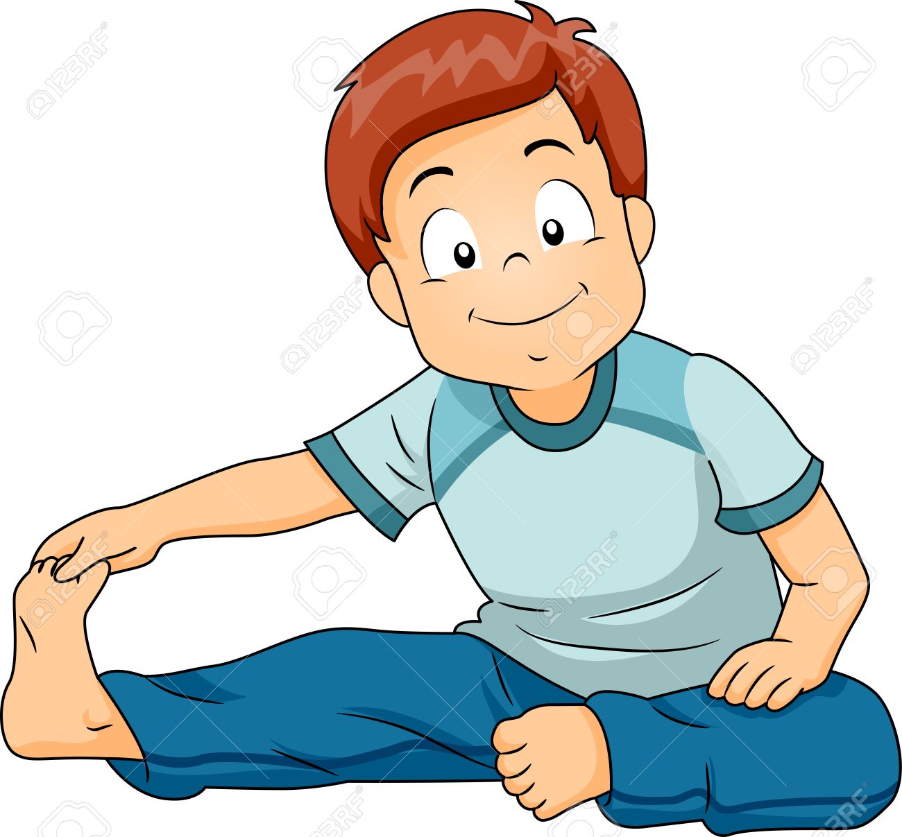 574 Stretching free clipart.