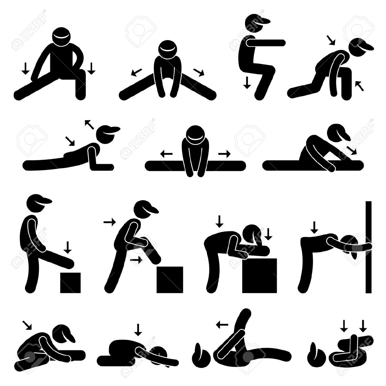 8,656 Stretching Exercises Stock Illustrations, Cliparts And.