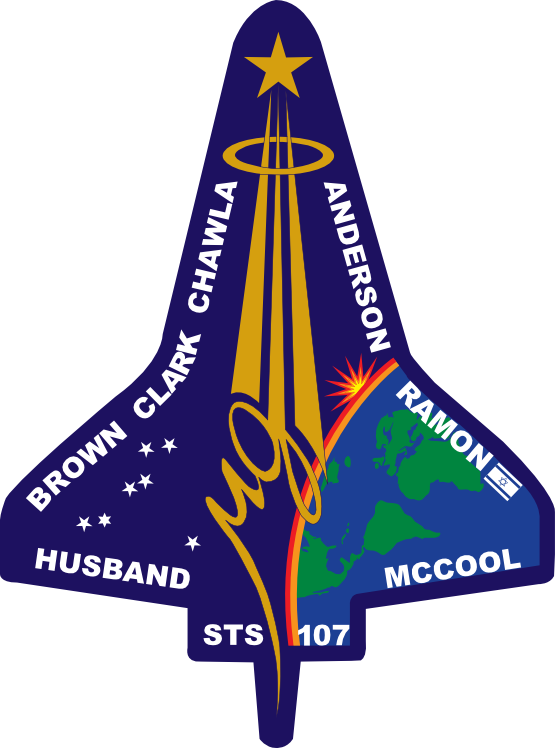 clipartist.net » Clip Art » Sts 107 Flight Insignia NASA.