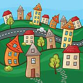 Suburbs Clip Art.