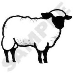 Suffock Sheep Clipart.