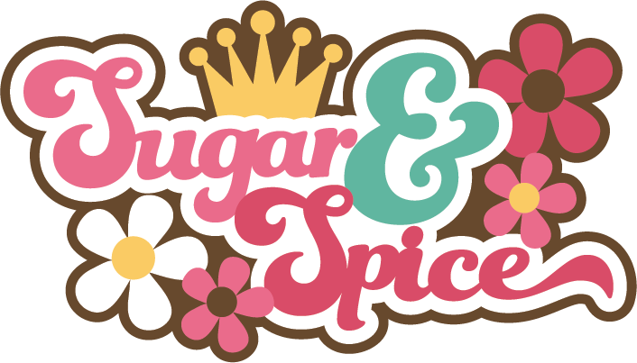 Sugar & Spice SVG scrapbook title girl svg scrapbook title girl.