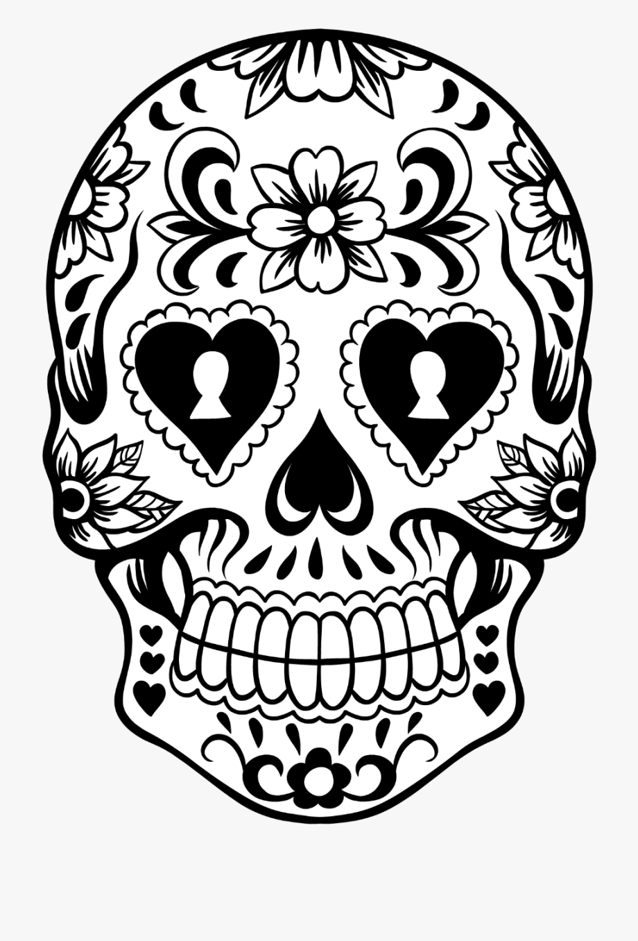 Skull Clipart Lace.