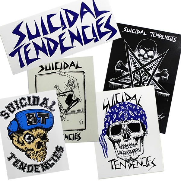 SUICIDAL TENDENCIES LOGO STICKER / logo sticker.