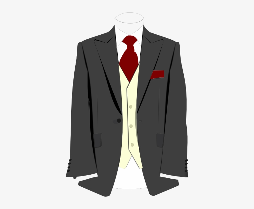 Grey Suit Burgundy Tie Clip Art At Clker.