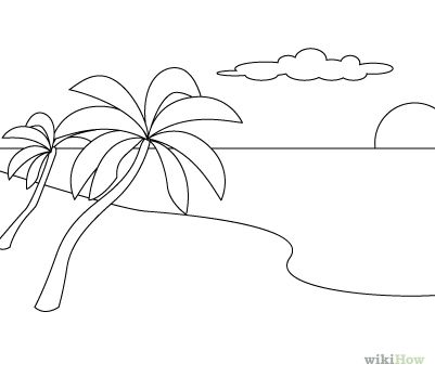 Draw a Beach Scene.