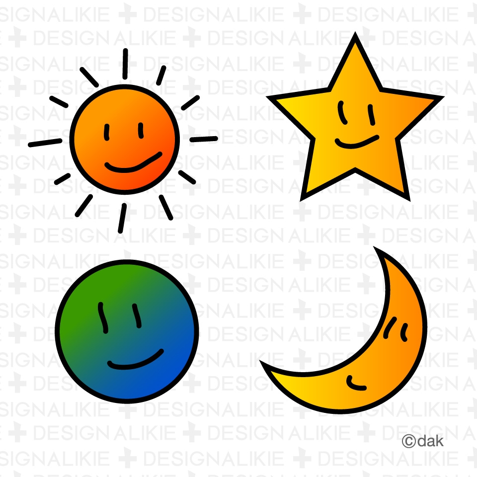 Sun Moon And Stars Clipart.