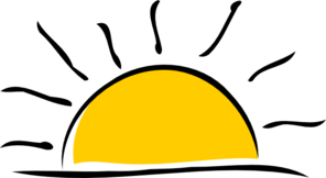 Sundown clipart.