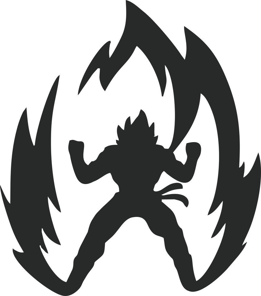 Dragon Ball Z Super Saiyan Silhouette.