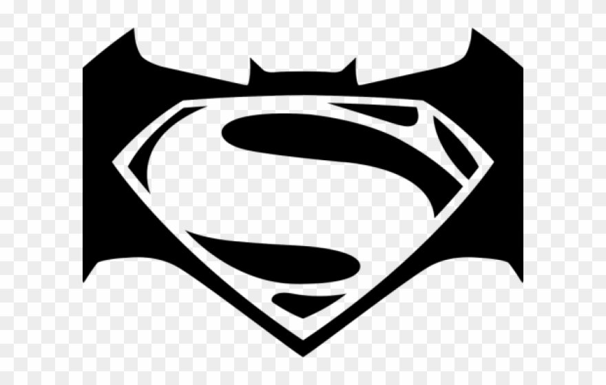 Batman V Superman Clipart Black And White.