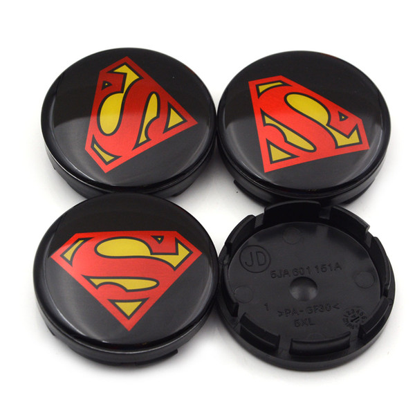 Gzhengtong 56mm Superman Logo Car Emblem Wheel Center Hub Cap Rim Badge  Covers 5JA601151A Black Superman Wheel Caps Car Brand Emblems Car Brand  Logos.