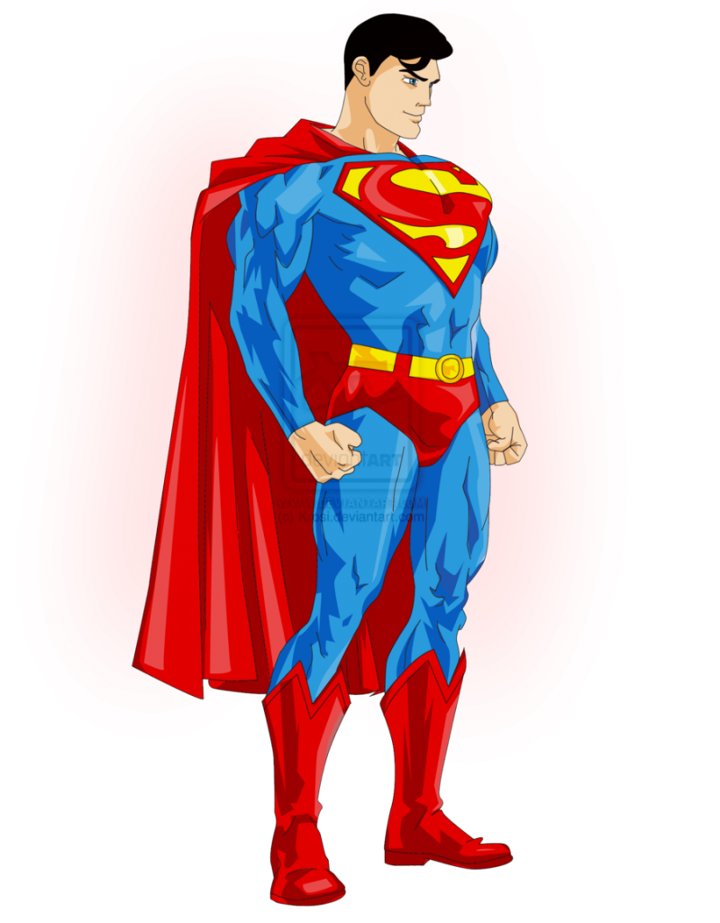 Free superman cartoon clipart 2.